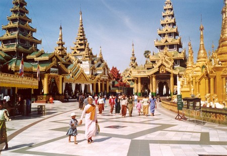 The Schwedagong Temple, Rangoon